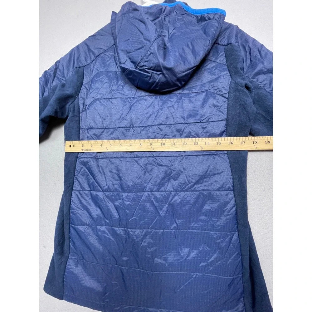 Columbia Hybrid Jacket Polyester Nylon Navy Blue XL (18/20) Youth Boys